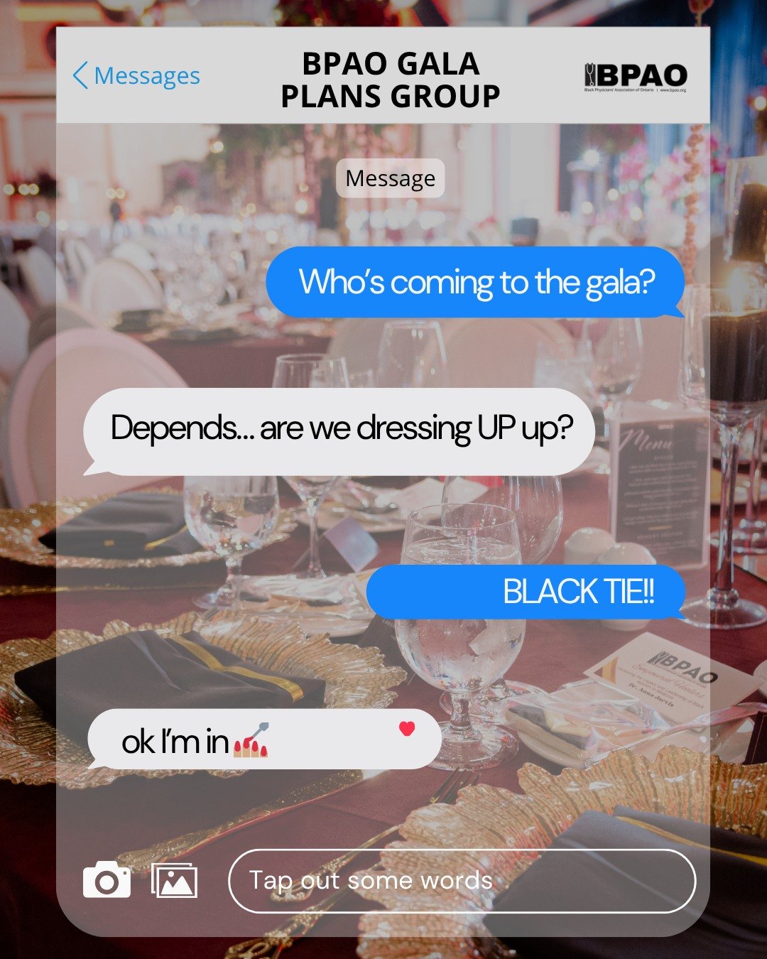 Now it&rsquo;s serious!

Because once the group chat starts talking outfits&hellip; you already know what&rsquo;s next.

🗓 June 6, 2026
📍 Hotel X Toronto
🕔 5:00 PM &ndash; Midnight
👗 Dress Code: Black Tie | Formal

🎟 Early Bird tickets are still