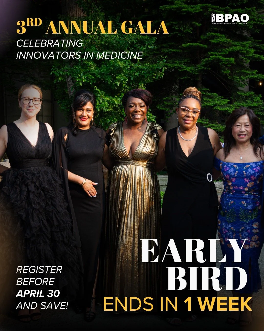 Consider this your official &ldquo;stop thinking about it&rdquo; moment.

Early Bird pricing ends in 1 week.

🎟 Individual tickets + tables available
June 6 &mdash; don&rsquo;t wait until it&rsquo;s too late. 
Get your ticket using the link bio!