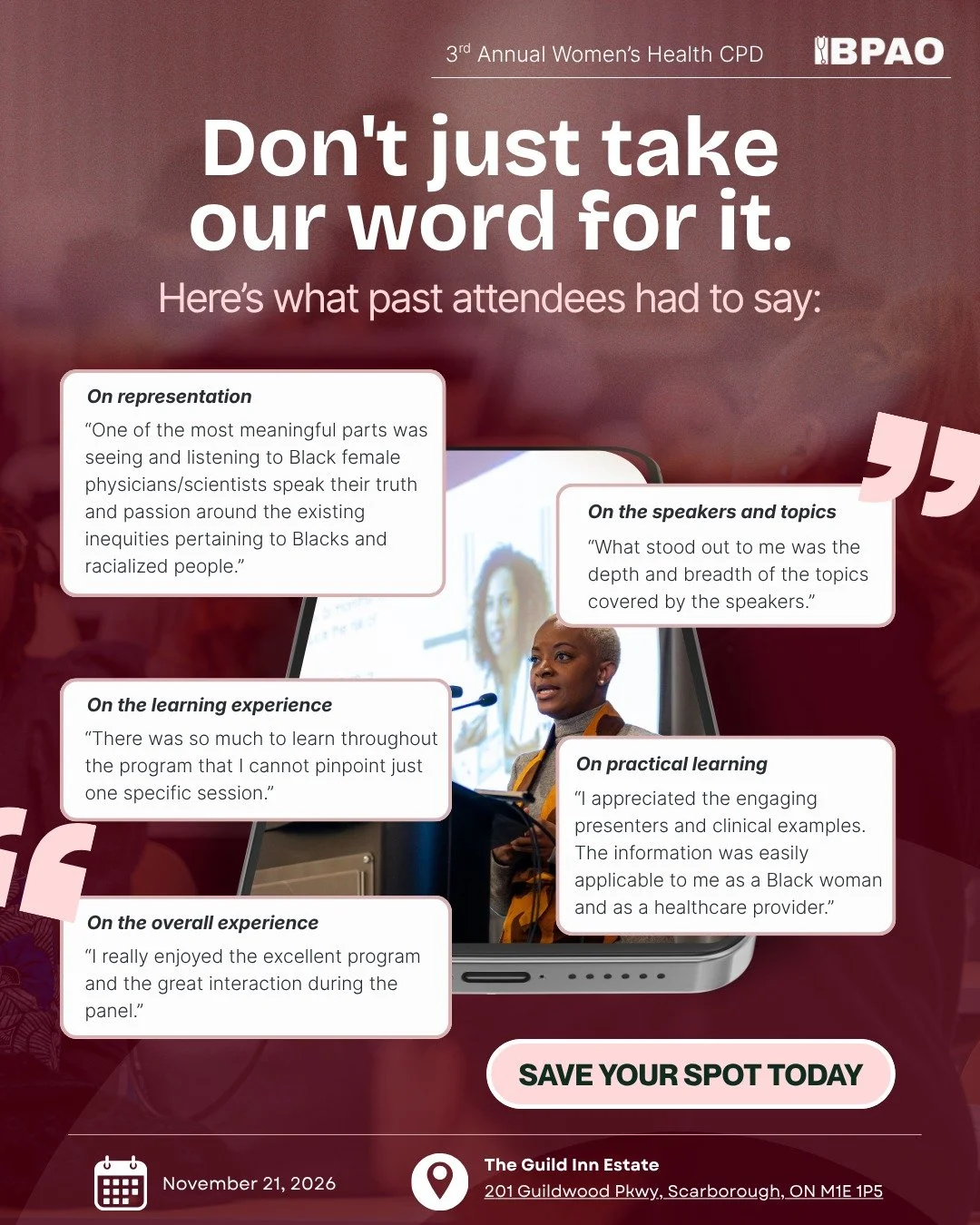 One of the best ways to understand the value of an event is to hear it from the people who experienced it. 💬

We&rsquo;re sharing a few reflections from previous attendees because their experiences say more than we ever could.

And this year, there&