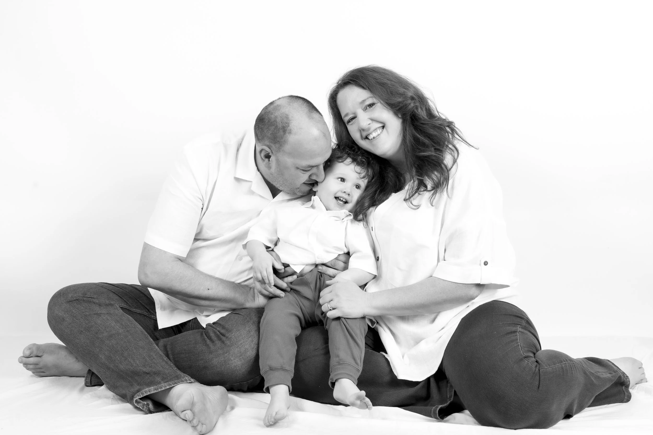family photographer Brisbane specialising in black and white studio portraits