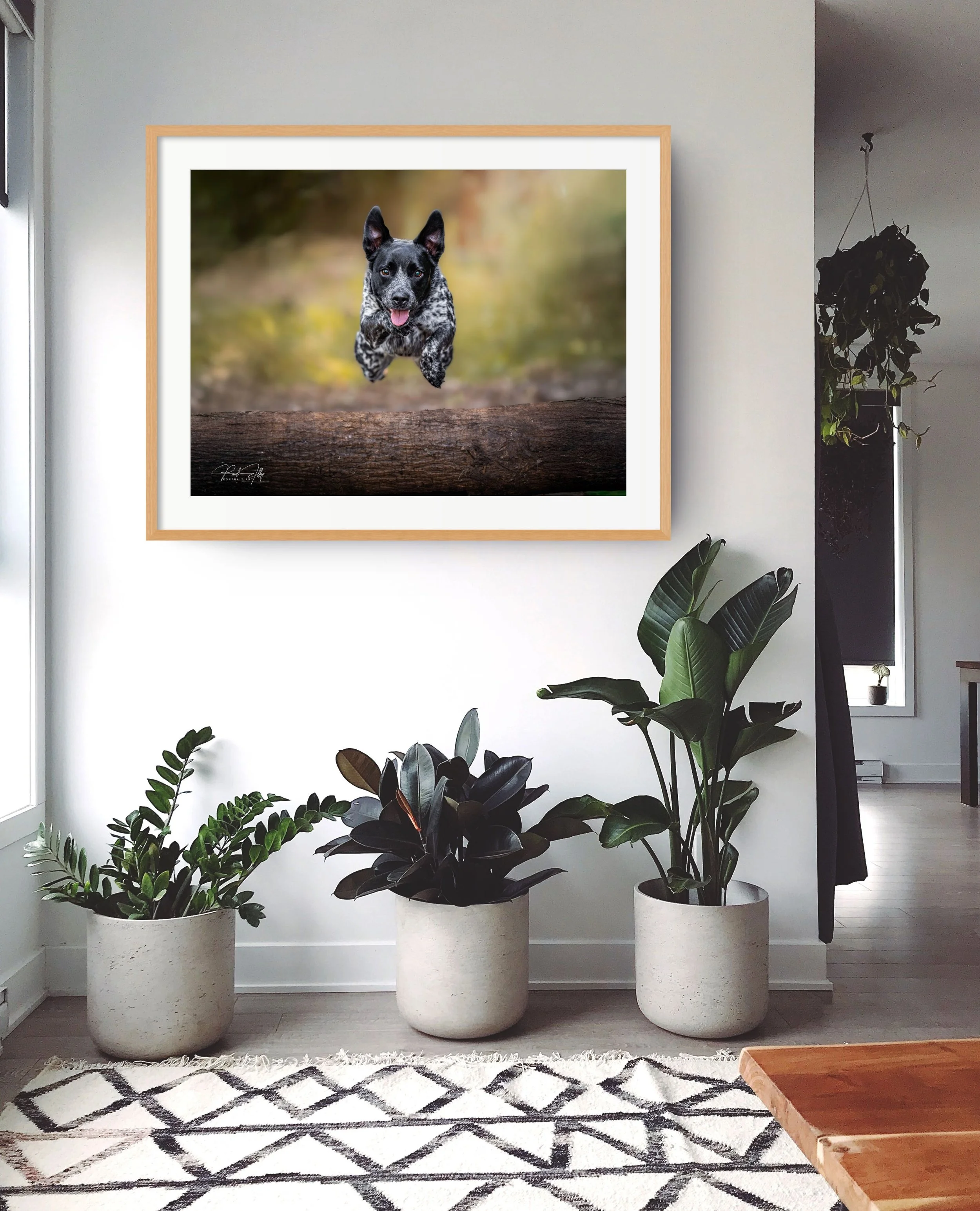 Oak Framed Fine Art Portrait - 40" x 30"
