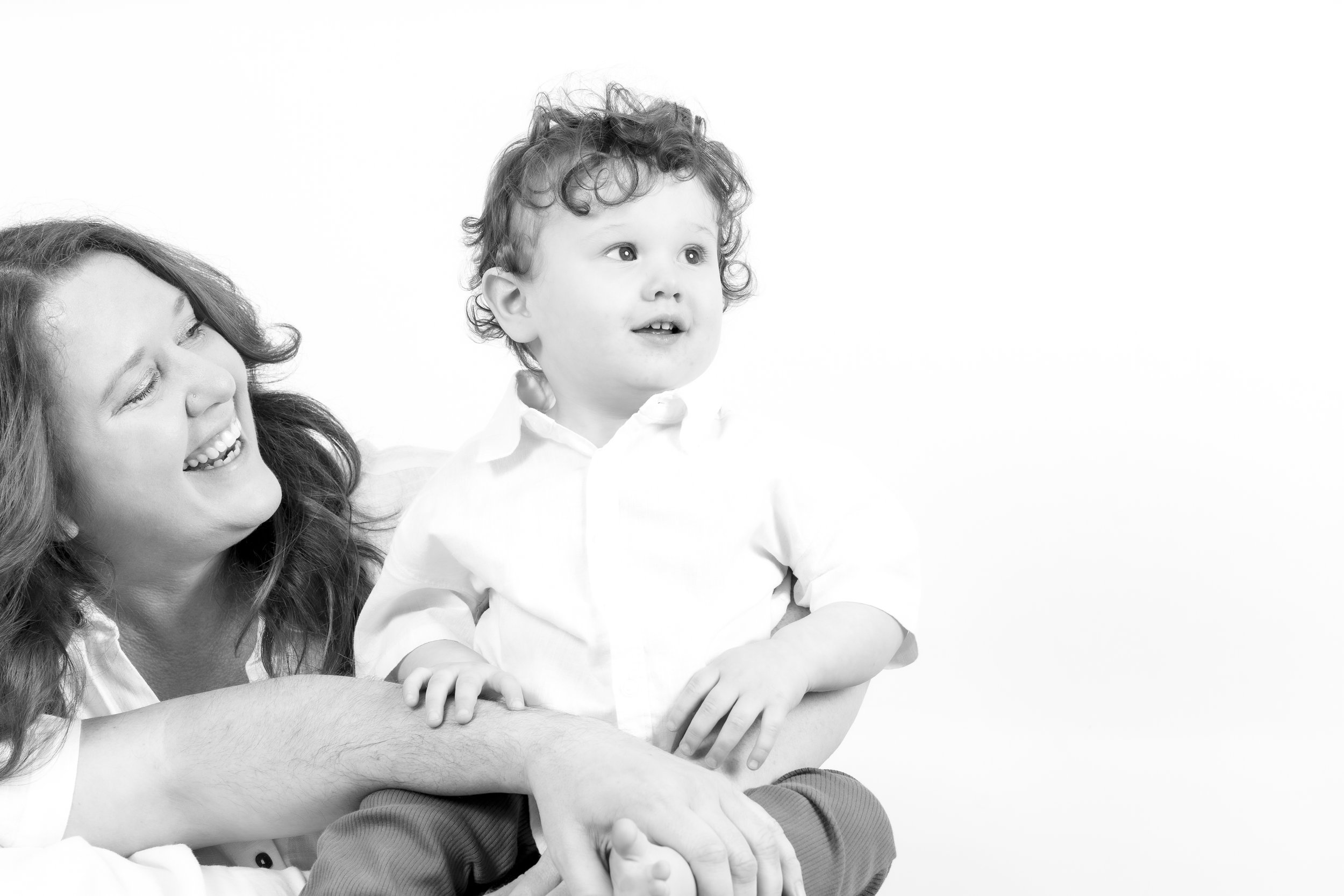family photographer Brisbane specialising in black and white studio portraits