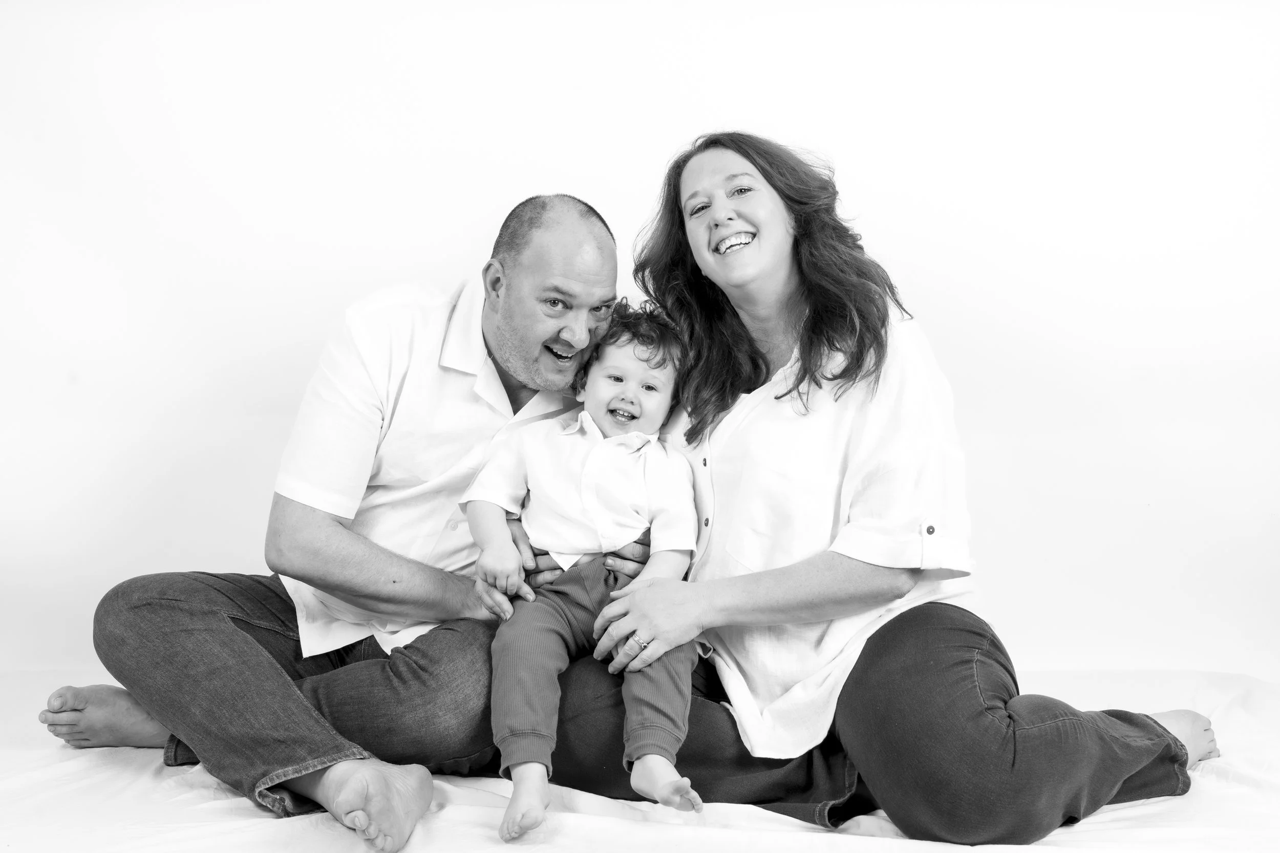 family photographer Brisbane specialising in black and white studio portraits