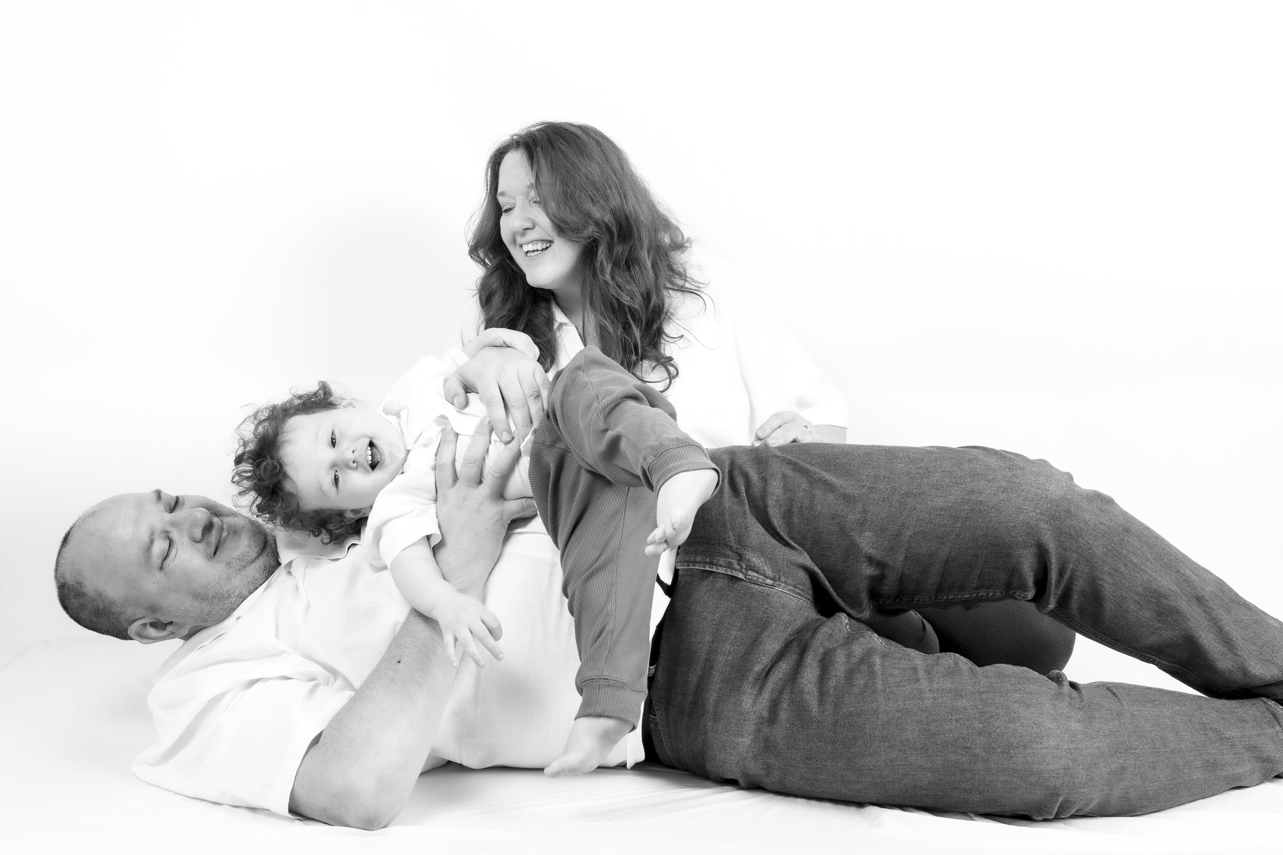 family photographer Brisbane specialising in black and white studio portraits