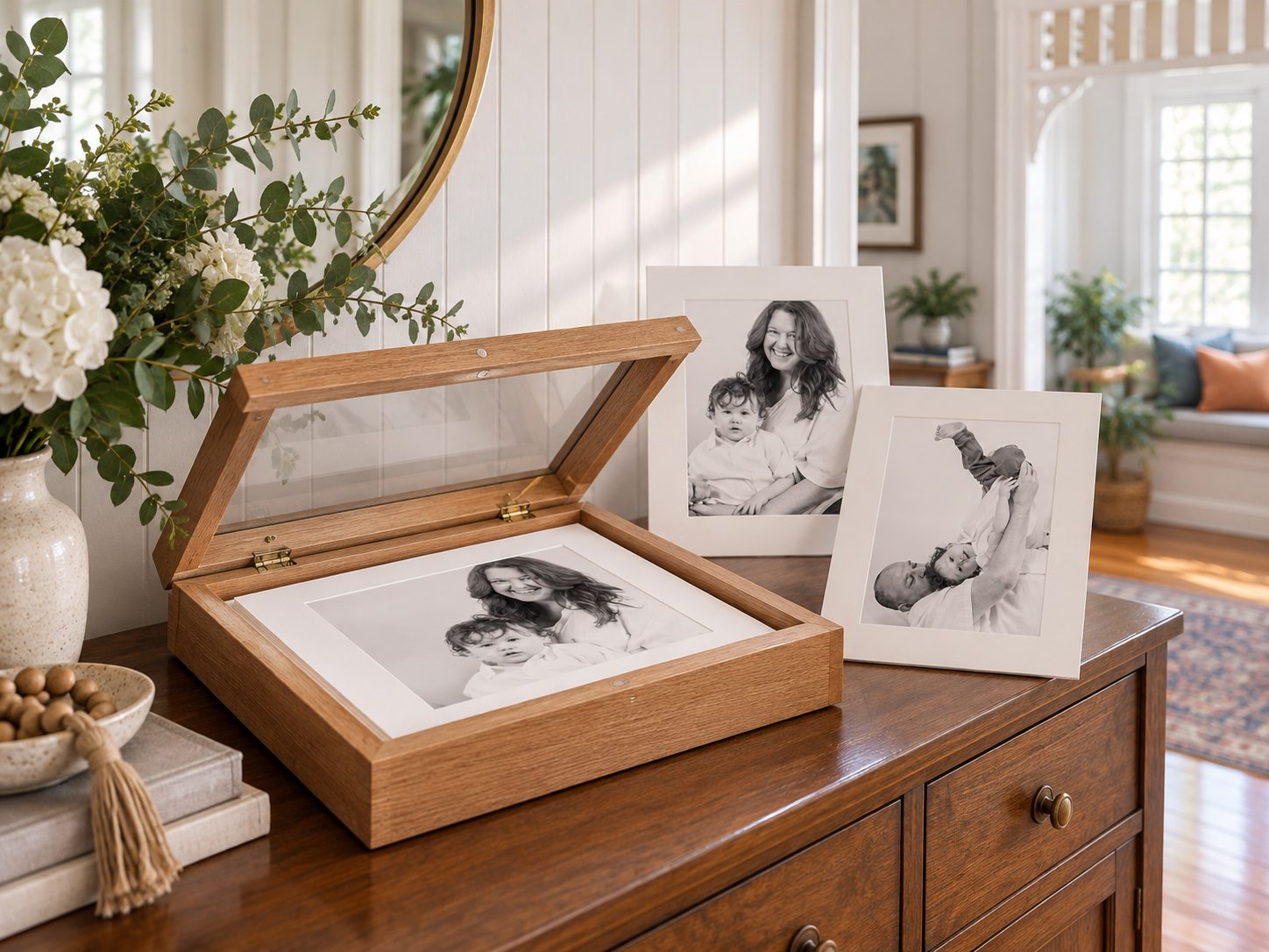 display box set family photograph