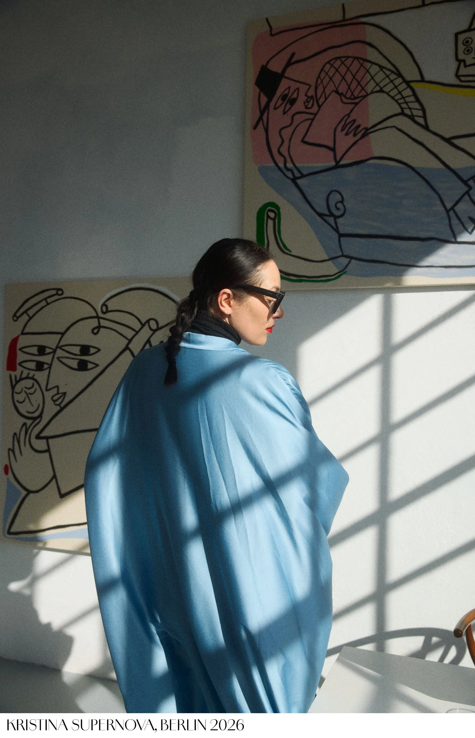 Kristina Supernova at her studio in Berlin 