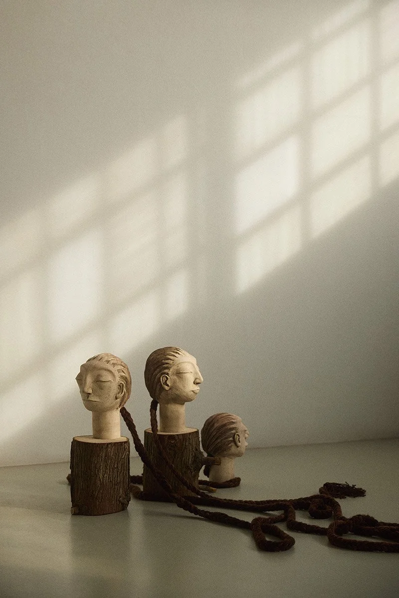 Still life image of sculptures by artist Linde van der Burgh photographed by Tereza Konarikova in Kaos Berlin