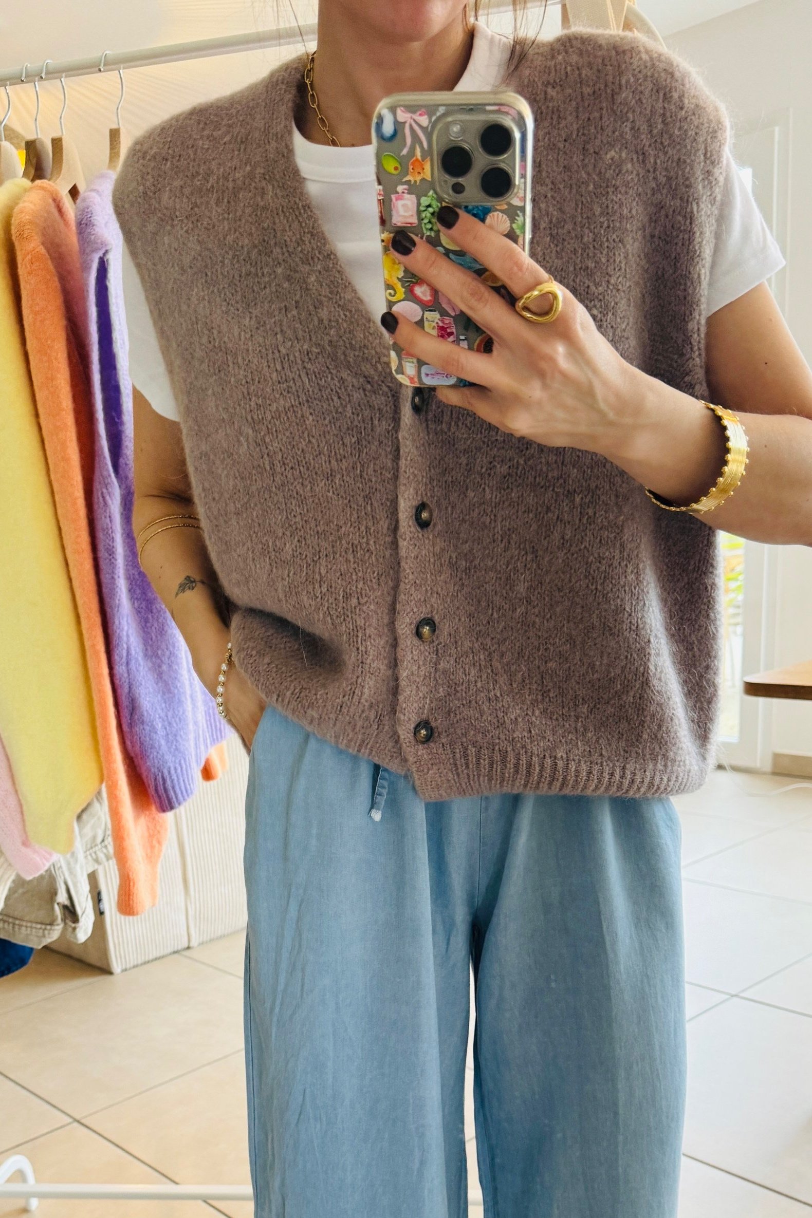 Gilet en Kid Mohair DALI