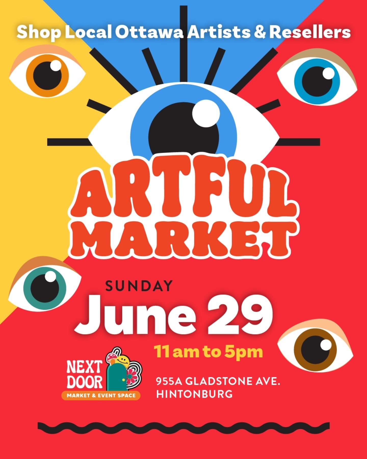 🎨✨The Artful Market is where passion for sustainability meets creativity. 🎨✨

Sunday, June 29th
⏰ 11 am - 5 pm
📍@nextdoorottawa
955A Gladstone Ave, Ottawa
In @wellington_west

Curated art &amp; crafts by locals 🎨✨ It&rsquo;s a great opportunity t