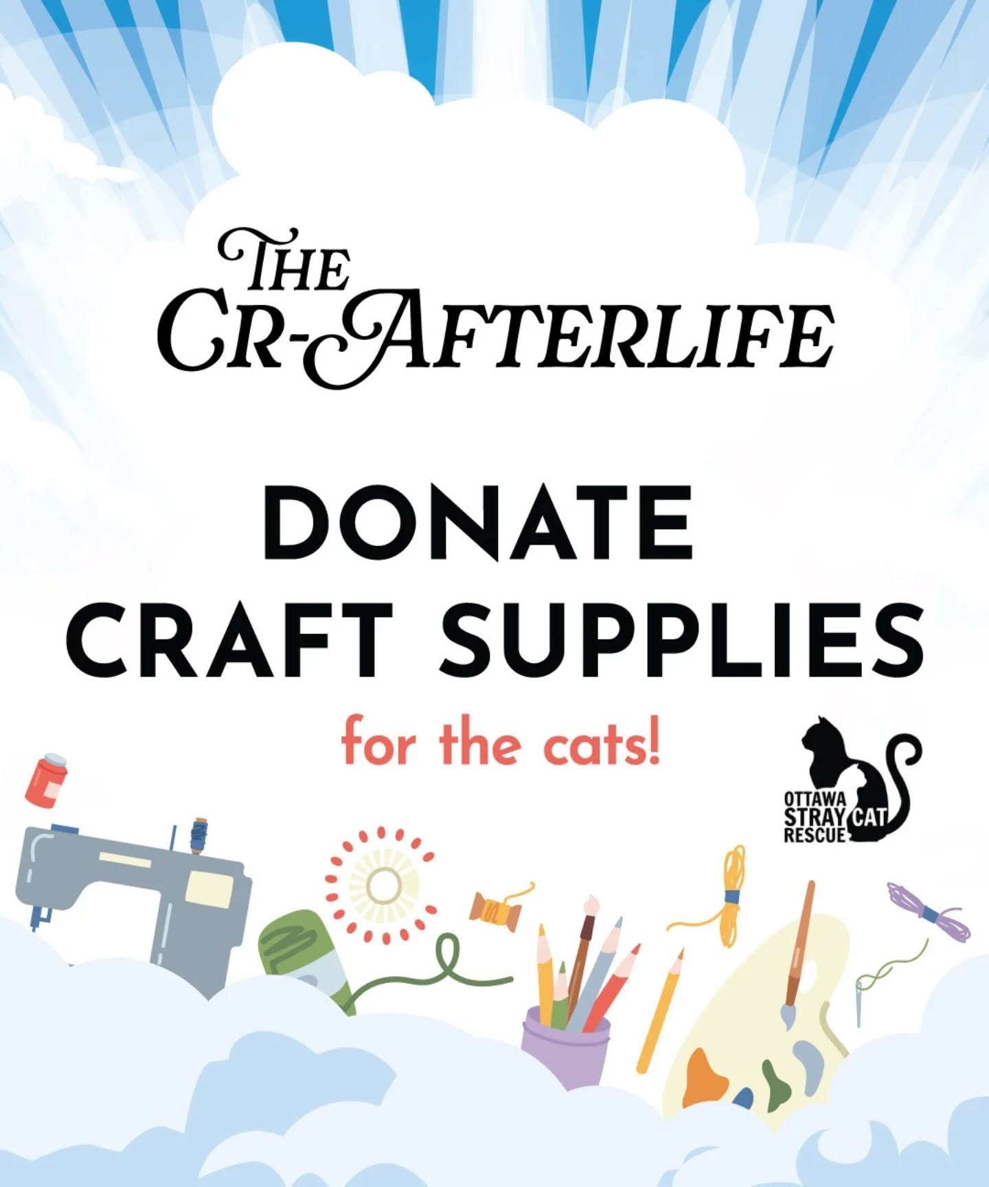 ✨ Calling all makers &amp; creators! ✨

The Crafterlife Second-Hand Craft Supply Market is adding a special Charity Booth &mdash; and we need your help! 🎁

🧵 Have yarn you&rsquo;ll never use?
🎨 Paints, beads, fabric, or tools gathering dust?
✂️ Cr