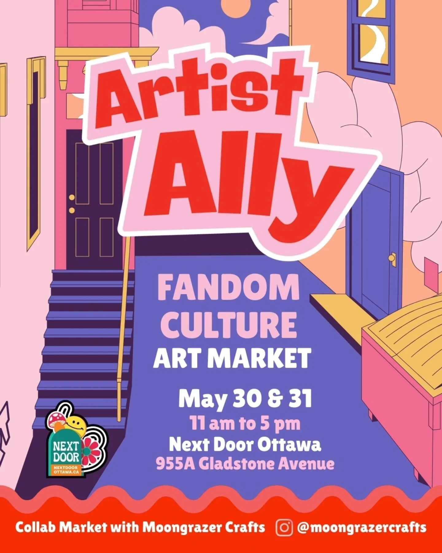Artist Ally - A fandom culture, artists &amp; artisans market celebrating the creativity and passion that bring our favourite stories to life. 

Hosted by @nextdoorottawa and @moongrazercrafts

This two-day event brings together illustrators, makers,