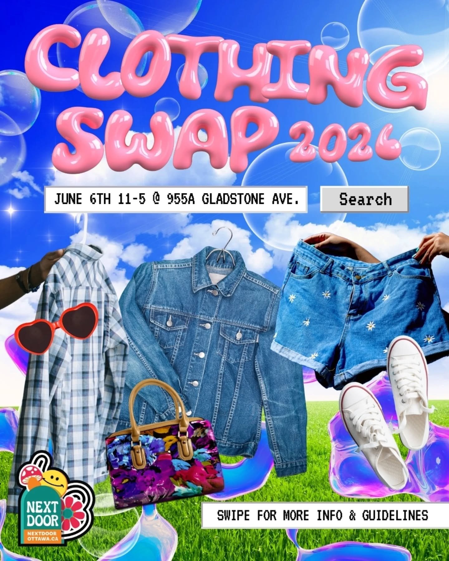 Join us at Next Door Ottawa for an intentional, feel-good day of style, sustainability, and wardrobe reinvention in support of Cornerstone Housing For Women

Saturday June 6th 2026
11am-5pm 
nextdoorottawa
955a Gladstone Ave, in @wellington_west

💜?