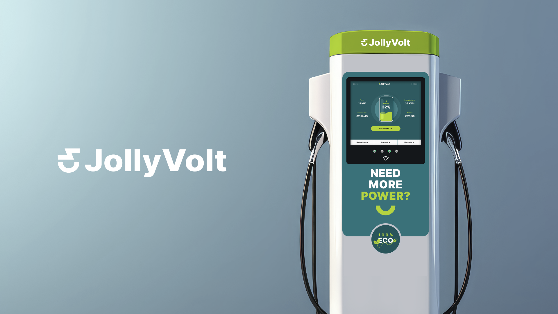 an EV charger in a made up design