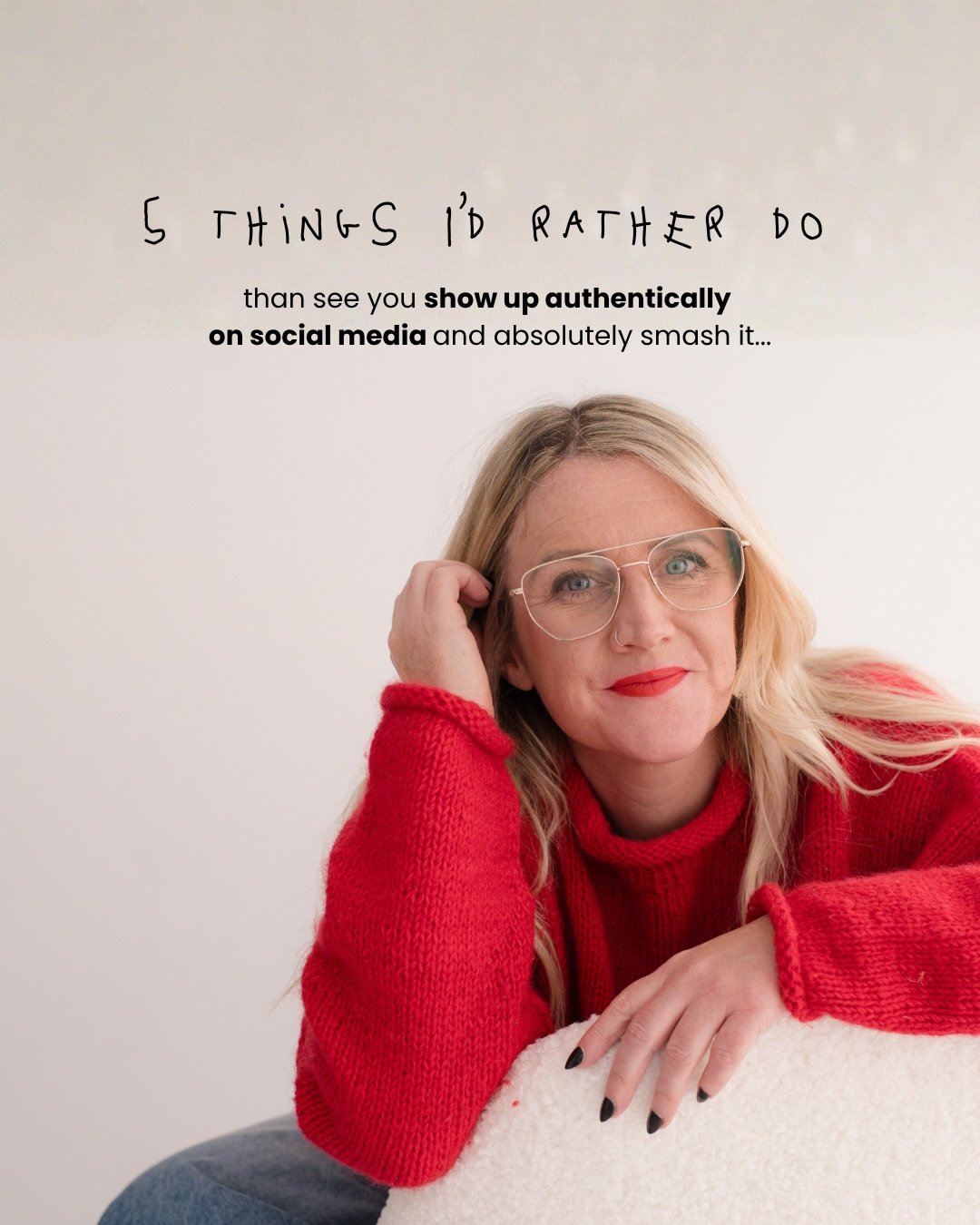 Yep&hellip; there is absolutely nothing on those slides.

Because there is NOTHING I would rather do than watch you get out of your own way and start showing up for yourself, your brand or your awesome business on your socials.

So here&rsquo;s your 