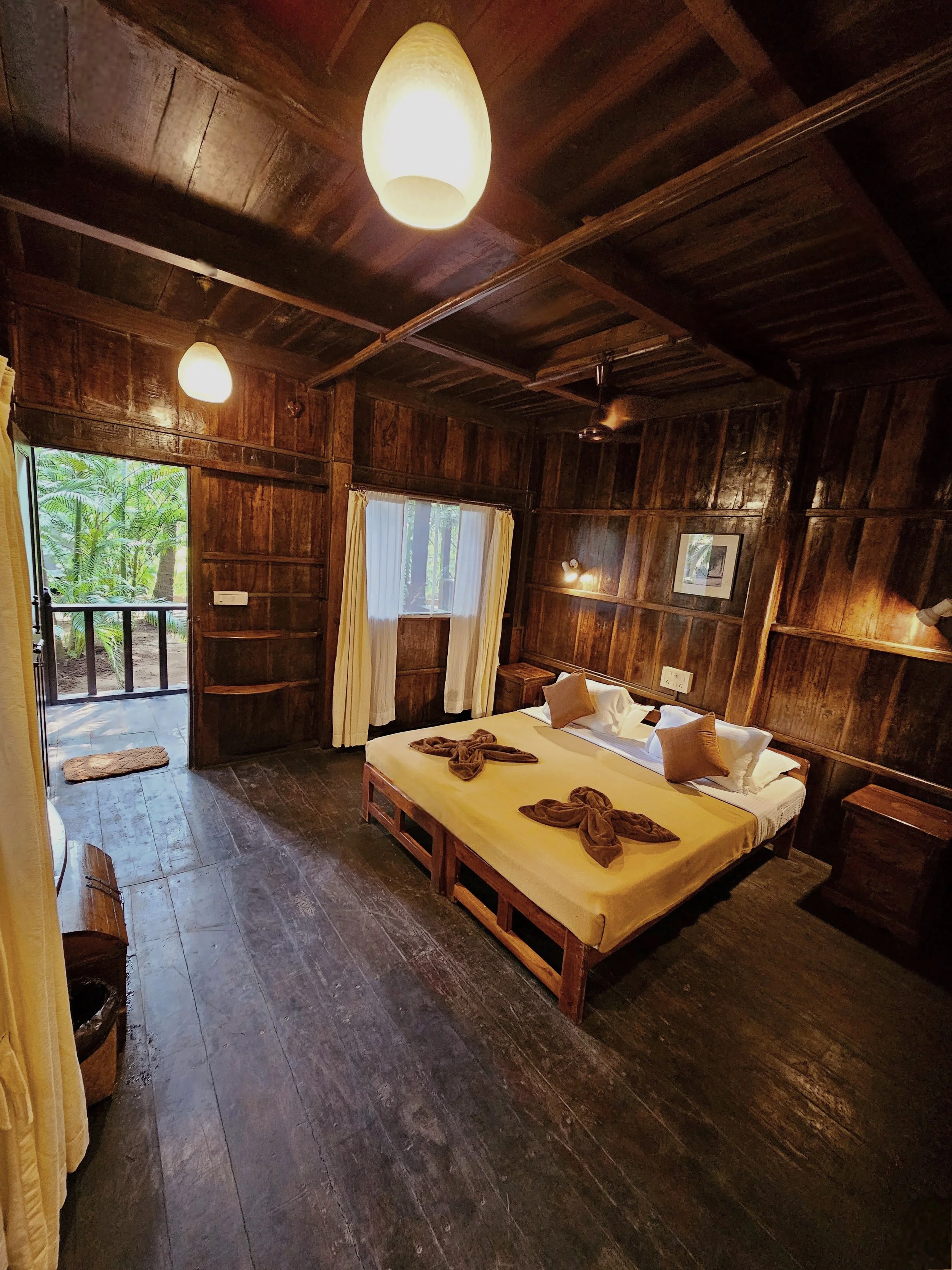 Yoga retreat in Goa, Eco Lodge - Non AC Room,  SHARED accommodation. (price per person)