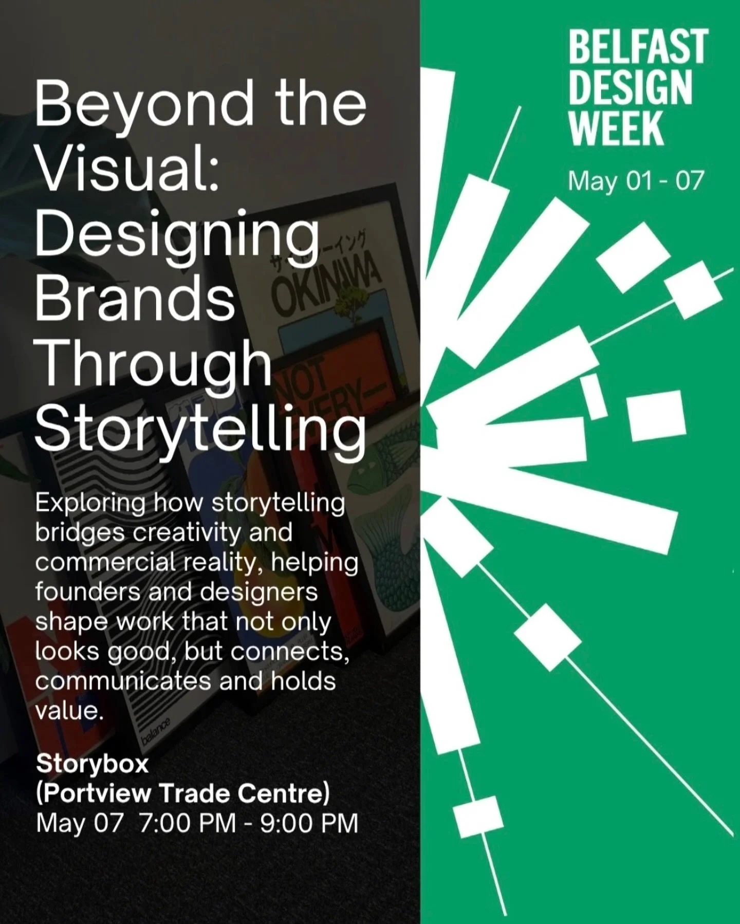 Let&rsquo;s talk branding📣

Many strong ideas struggle not because of the quality of the work, but because the thinking behind them isn&rsquo;t clear to the audience.

At our upcoming workshop Beyond the Visual, as part of @belfastdesignwk, we&rsquo