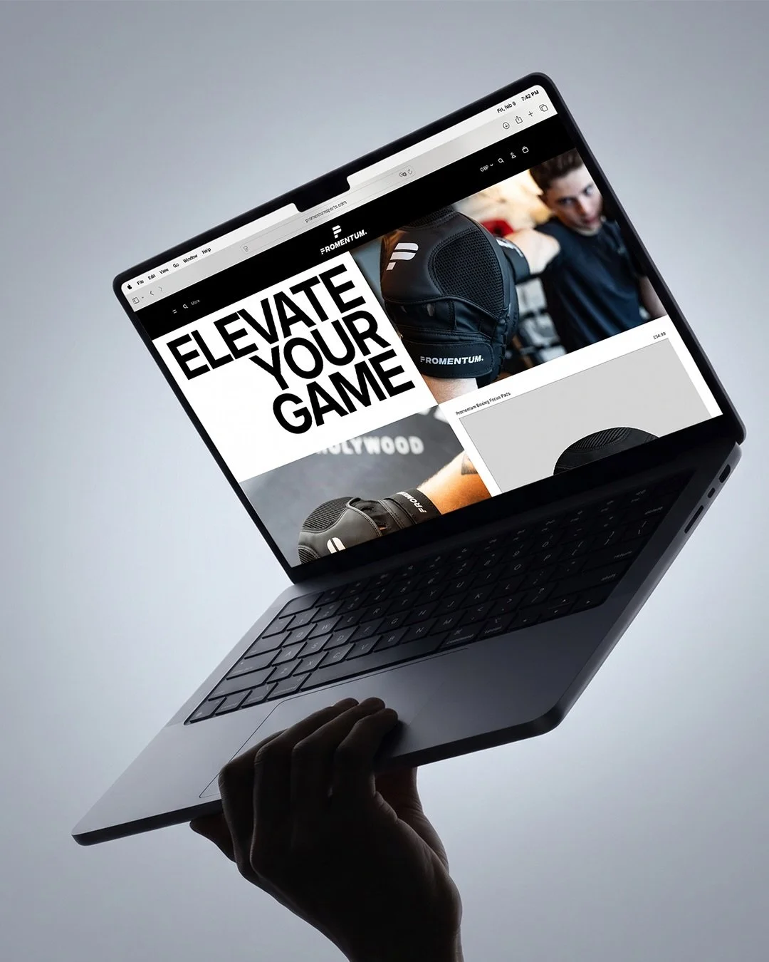 PROJECT HIGHLIGHT &rarr; @promentum_ 

After achieving more than 24,000 sales through Amazon US, Promentum was ready for its next move: bringing the boxing brand to the UK.

Dylan approached us to create a professional online home that would introduc