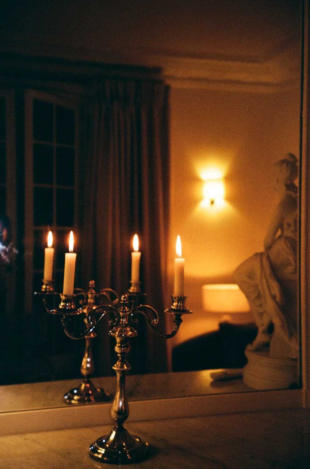 candle flame on film