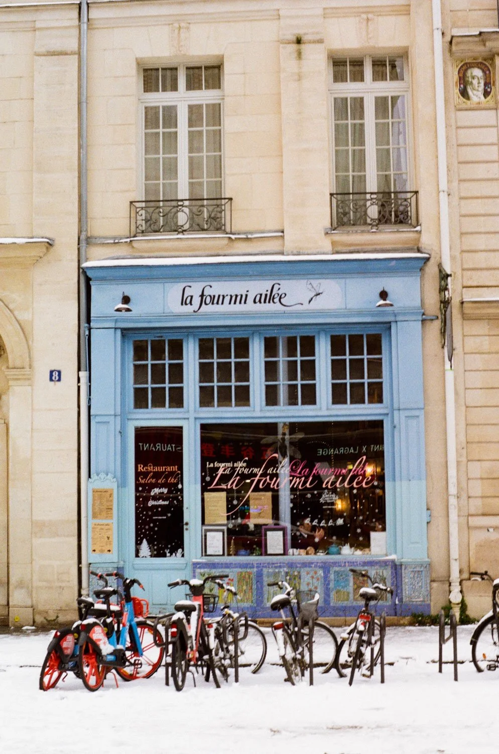 Store front and bikes, Paris