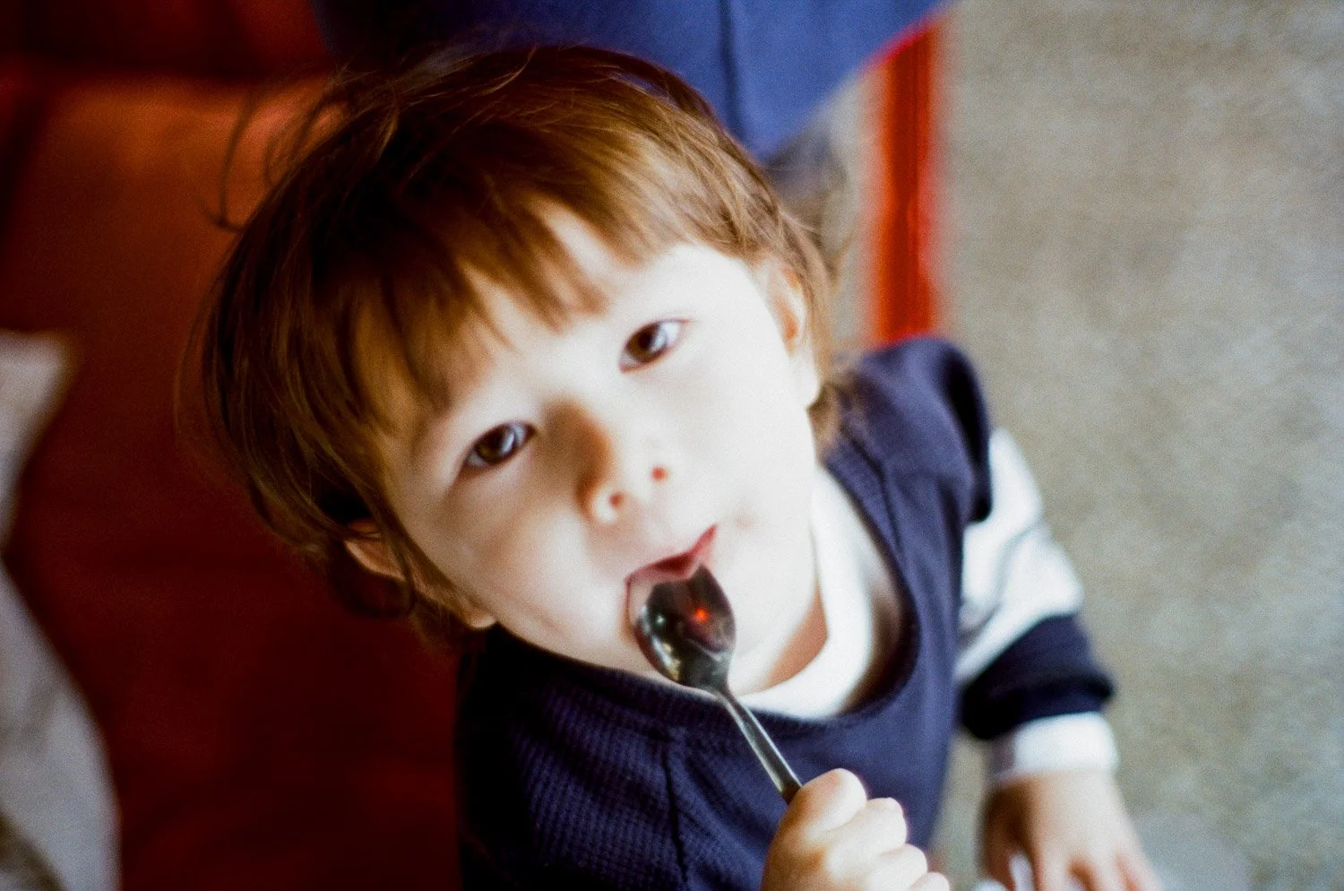 Toddler family photoshoot snack break