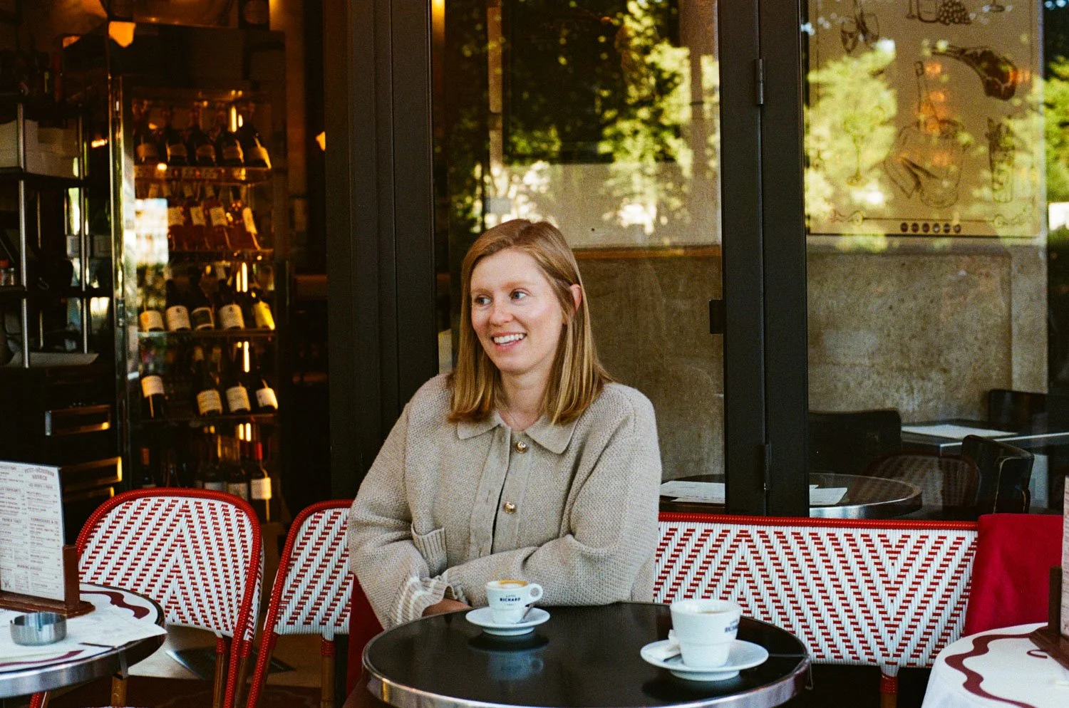 Paris cafe film portrait
