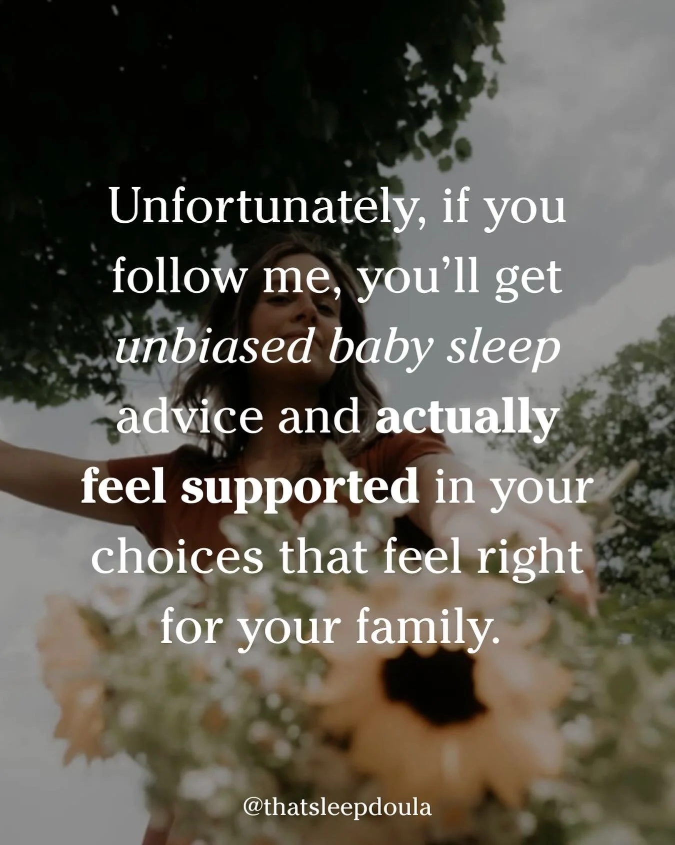 I&rsquo;ve been supporting baby&rsquo;s sleep wayyy before I had a baby of my own.

For over a decade, I&rsquo;ve worked with babies and families *in real life* in their homes &mdash; learning that there&rsquo;s no &ldquo;right&rdquo; or &ldquo;wrong