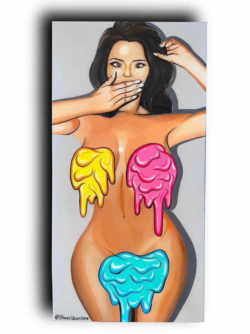 Accidentally Spilled Paint On Demi