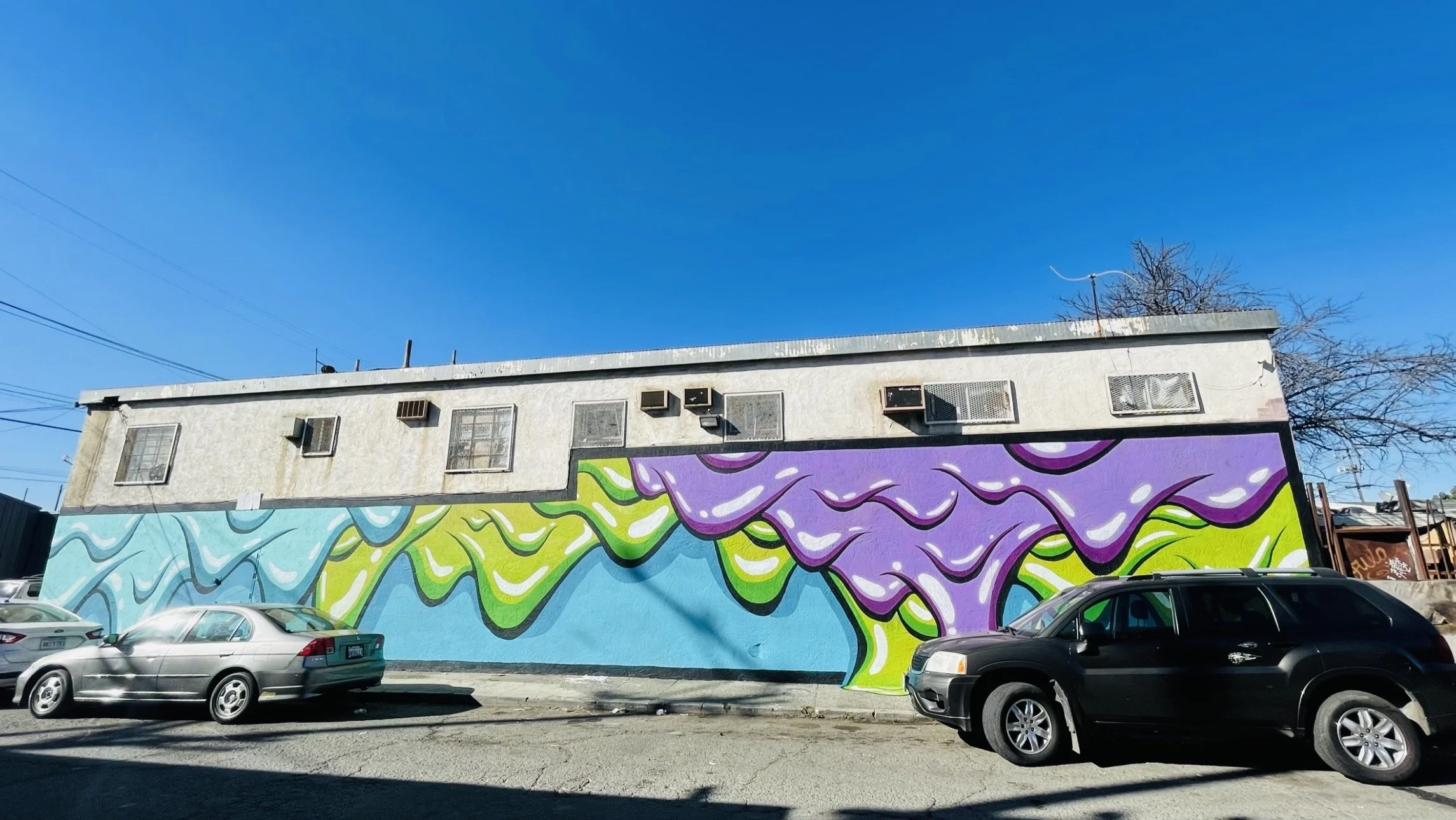 BUILDING PAINTING DRIP MURALS