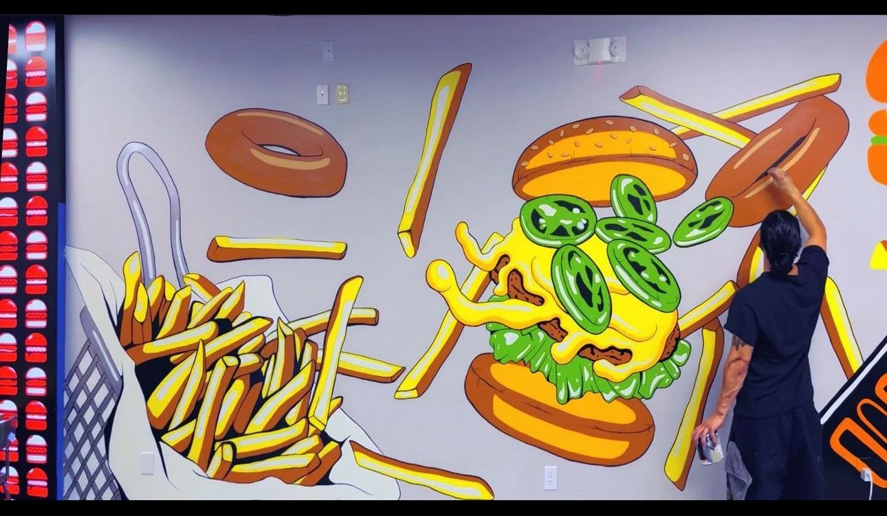 BURGER SHOP MURAL