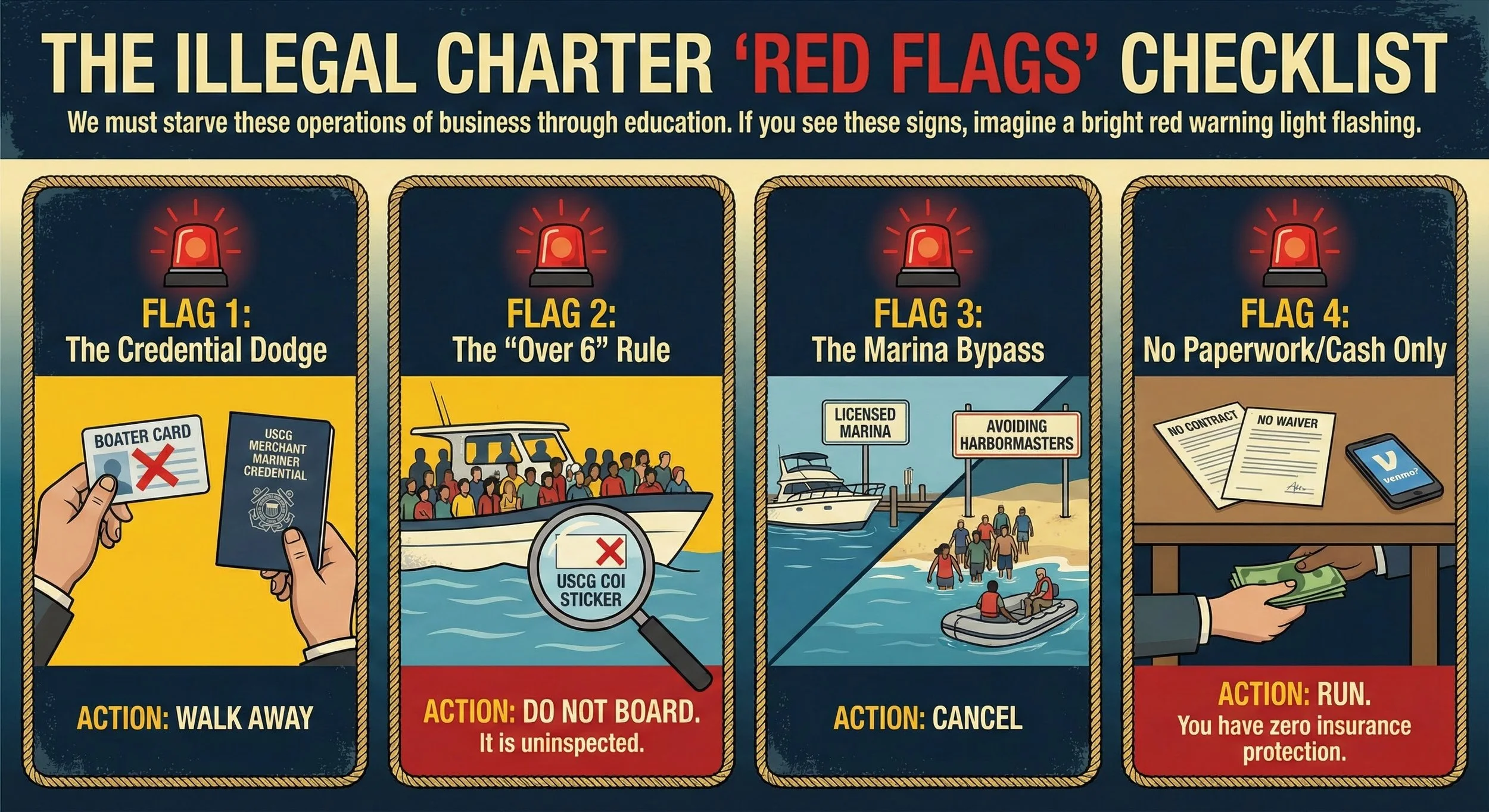 The Wild West on Our Waters: Exposing the “Bareboat Lie” of the Illegal Charter Fleet