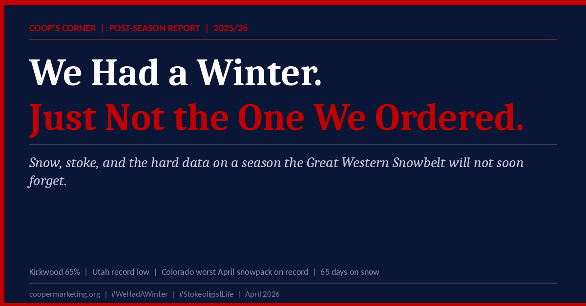 We Had a Winter. Just Not the One We Ordered.