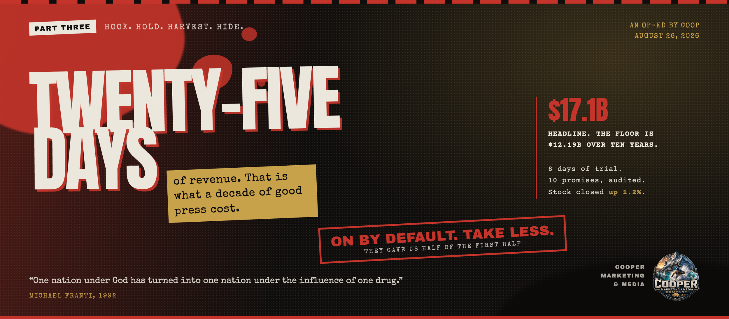 TWENTY-FIVE DAYS
