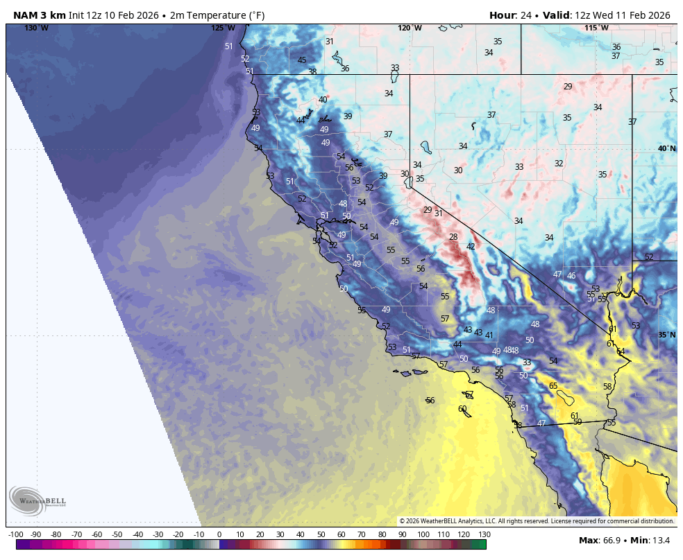 2m Temperature (ºf)