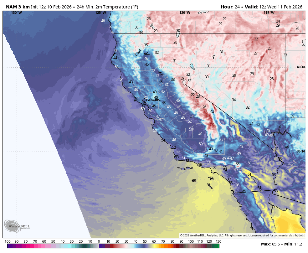 24hr Min. 2m Temperature (ºf)