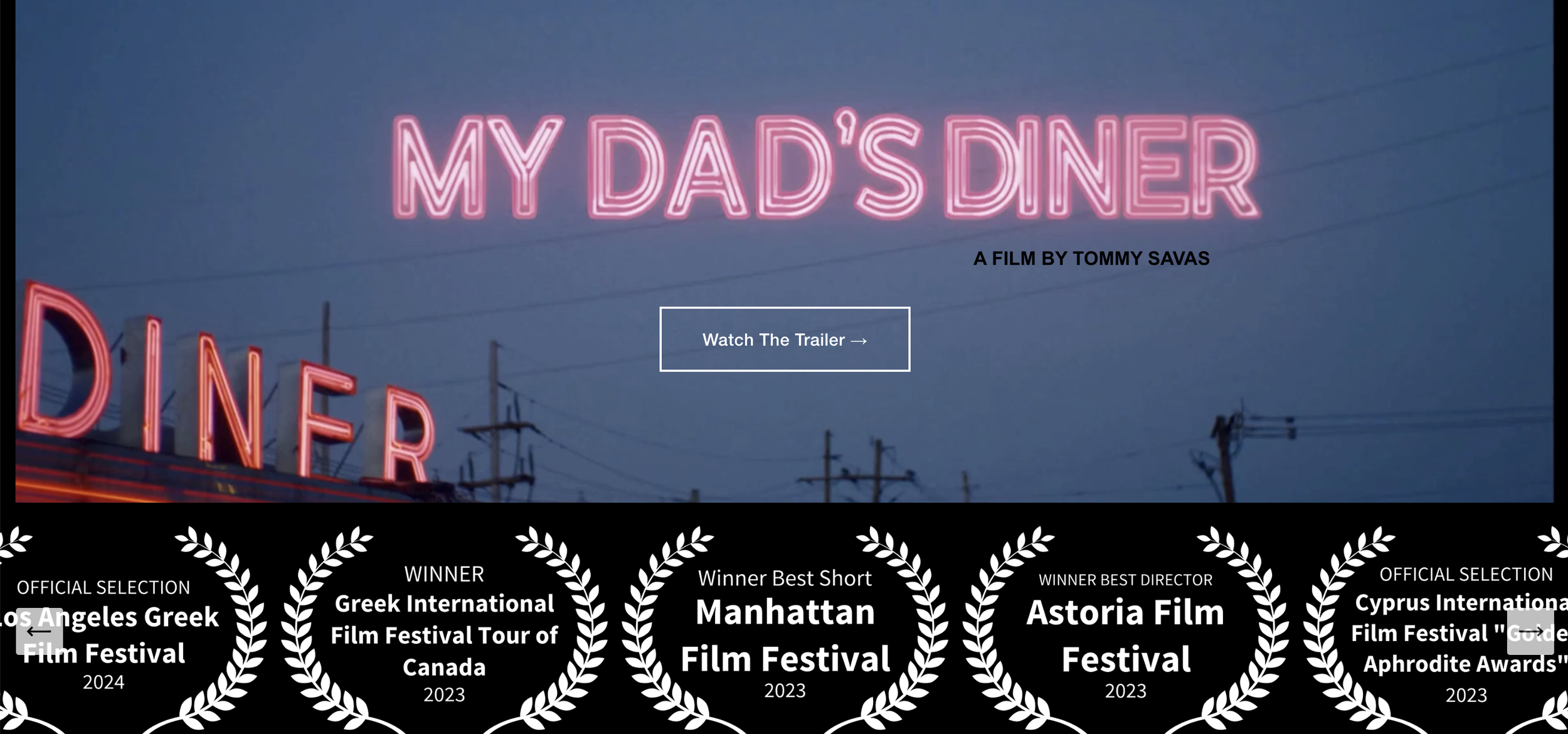 My Dad's Diner, Film