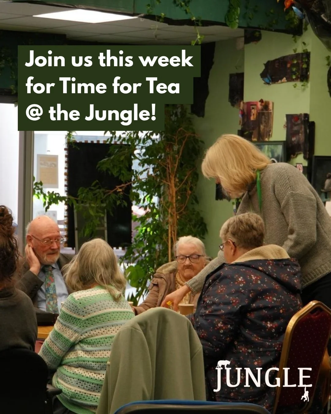 Join this week for Time for Tea!!

Also extra special because we will have karaoke this week on Tuesday 15th!

See you there!