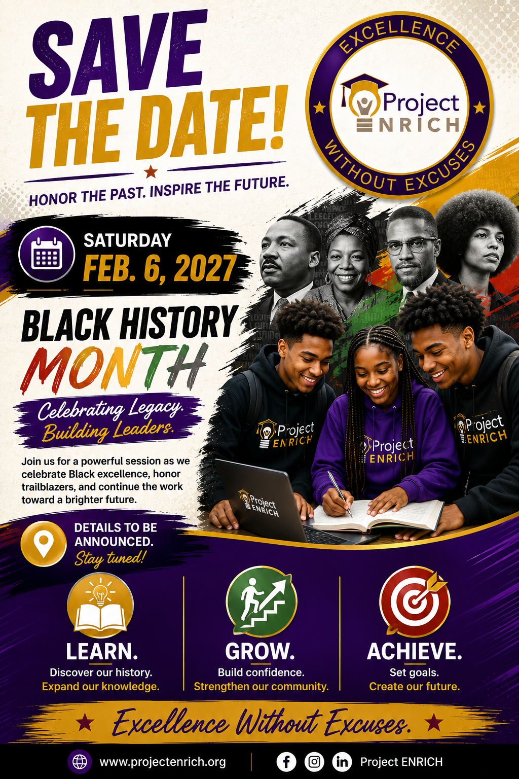 Project ENRICH Black History Month Presentations