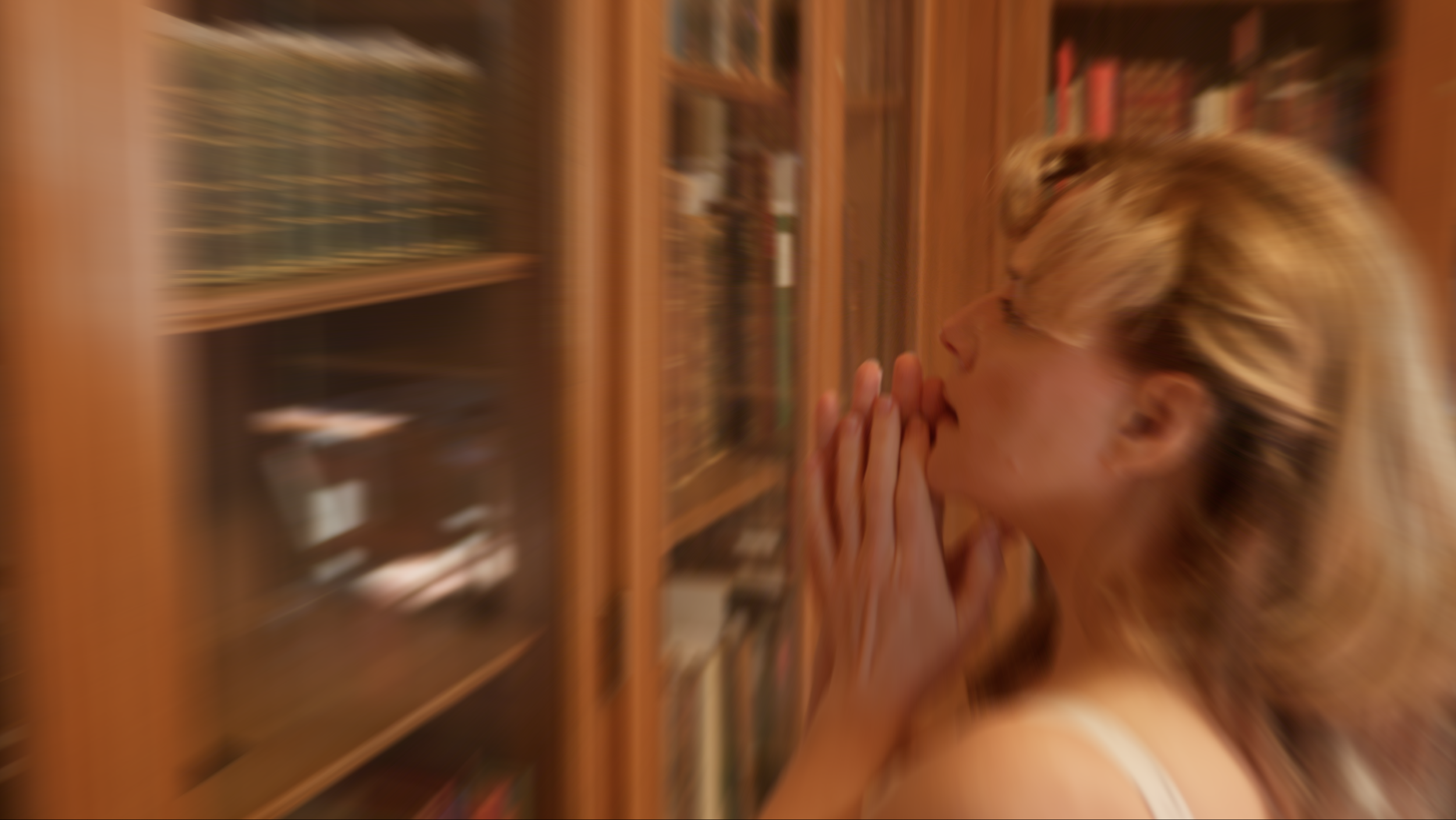 Ida Craddock (Emily Sutton-Smith) in a library dream sequence from the film, SEX RADICAL