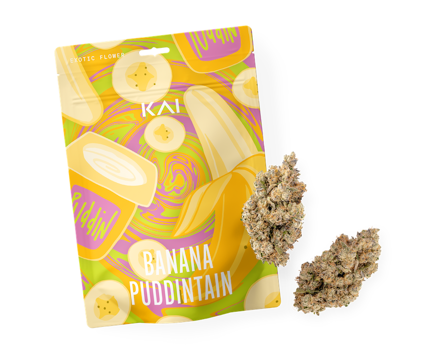 KAI Cultivation Indica-Hybrid Banana Puddintain Pre-Pack Eighth and Buds