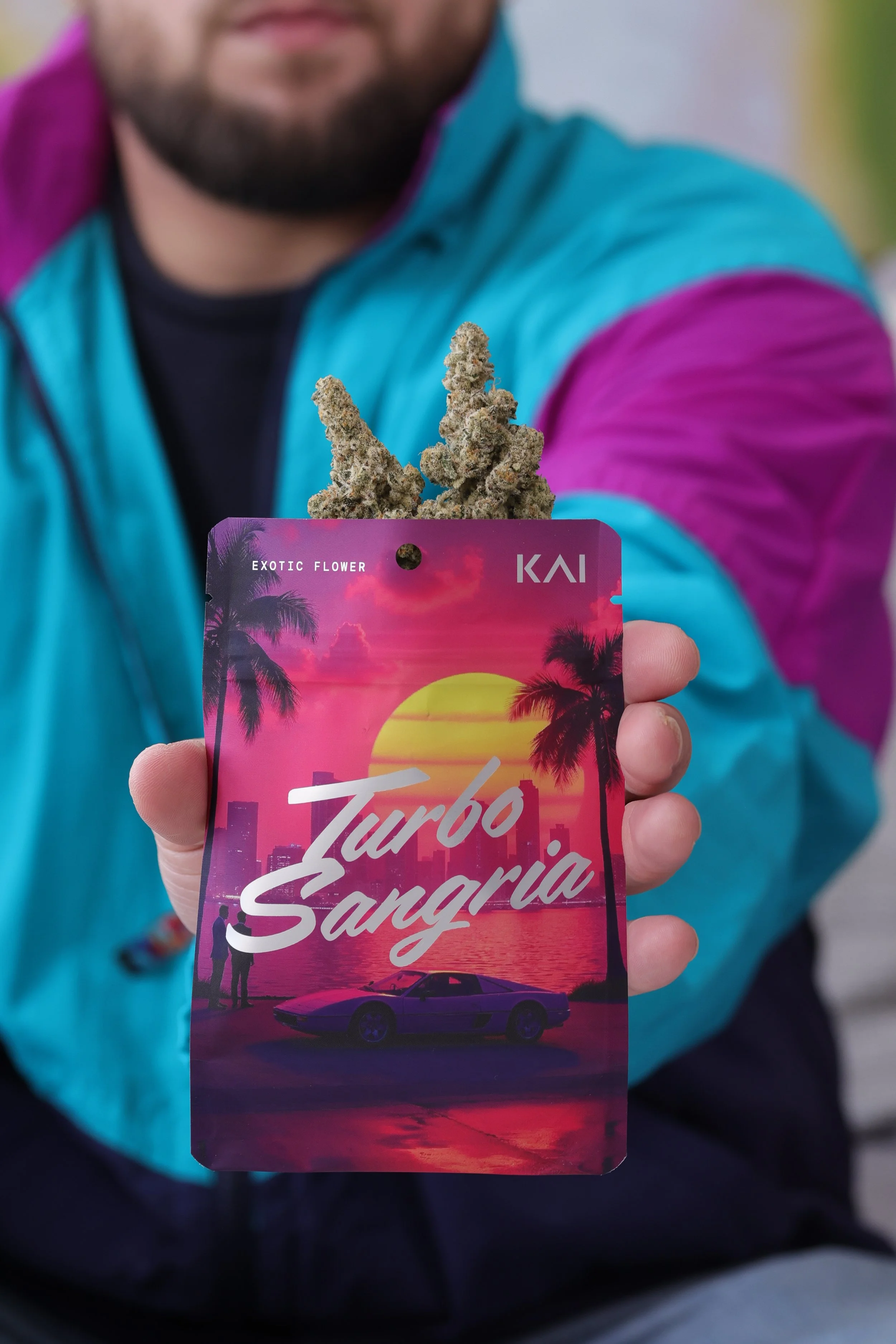 KAI Cultivation Turbo Sangria Indica-Hybrid Cannabis Flower in Pre-Pack Eighth