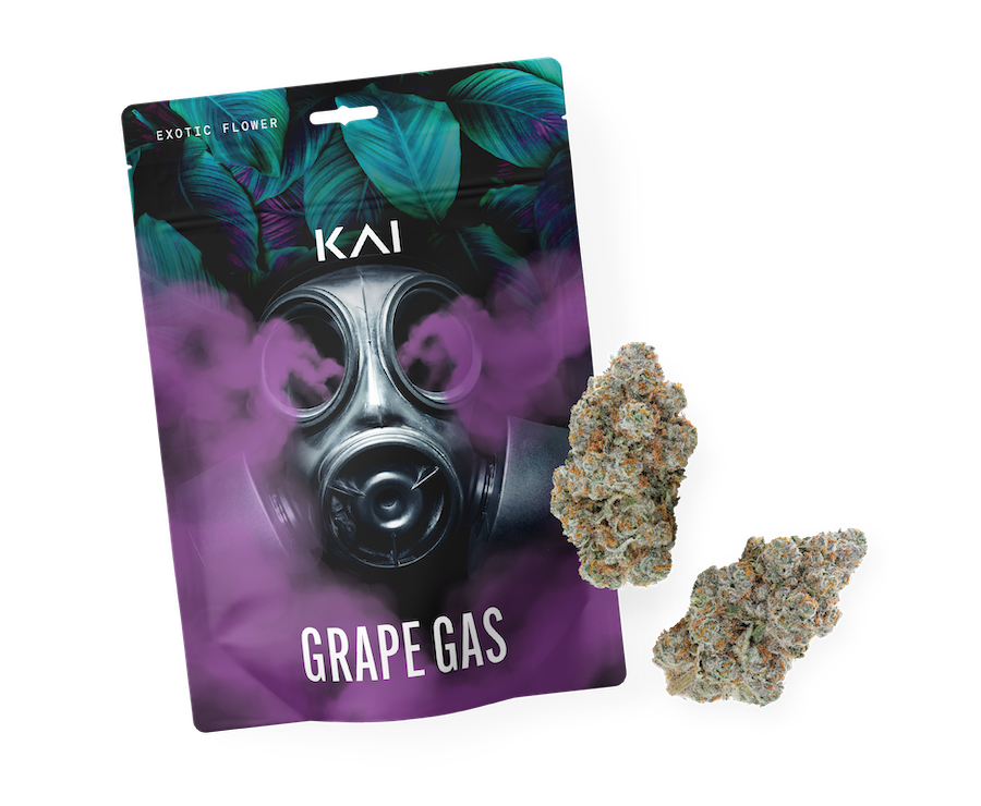 KAI Cultivation Grape Gas Indica Pre-Pack and Buds