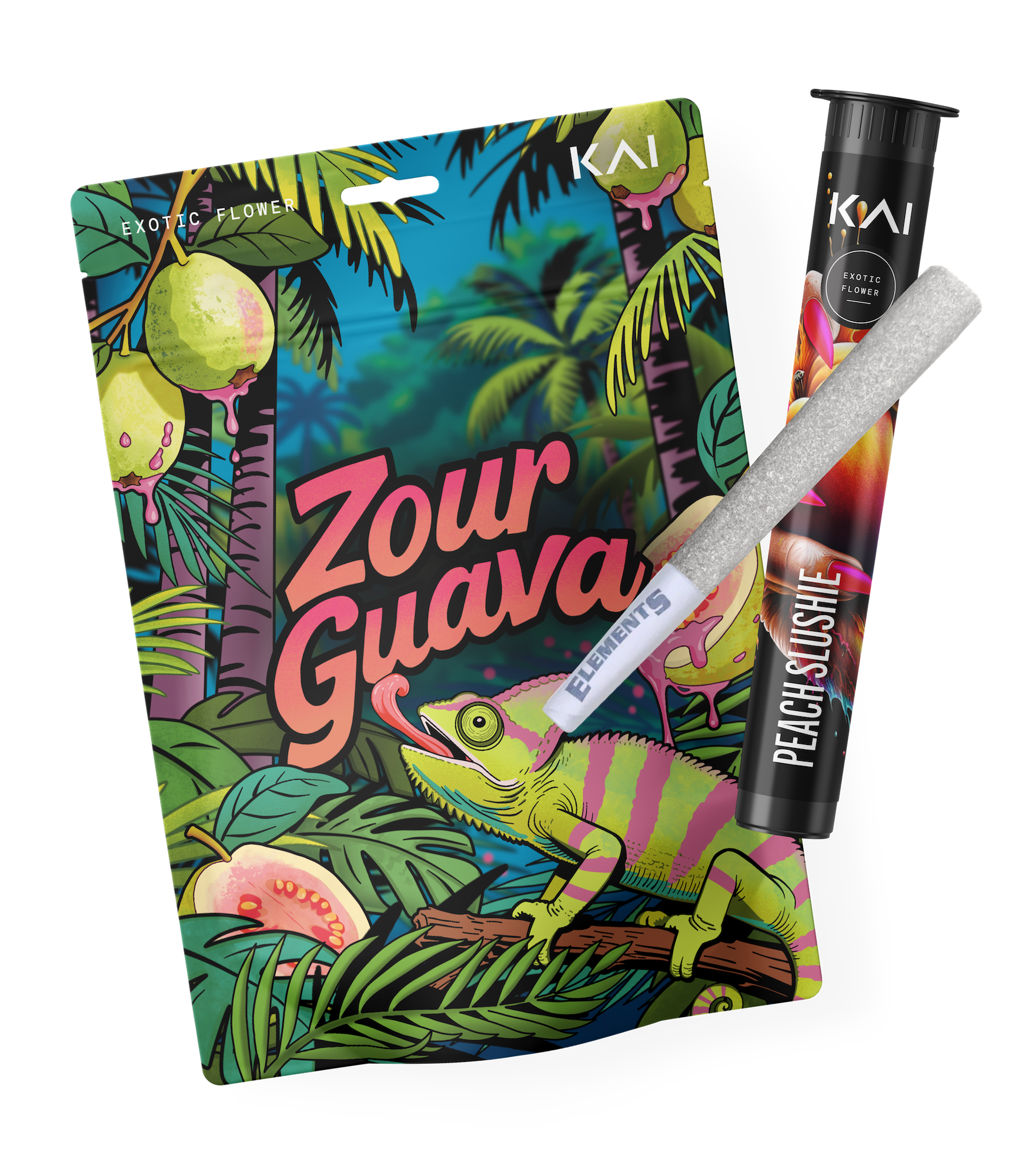 KAI Cultivation Zour Guava Pre-Pack Peach Slushie Pre-Roll