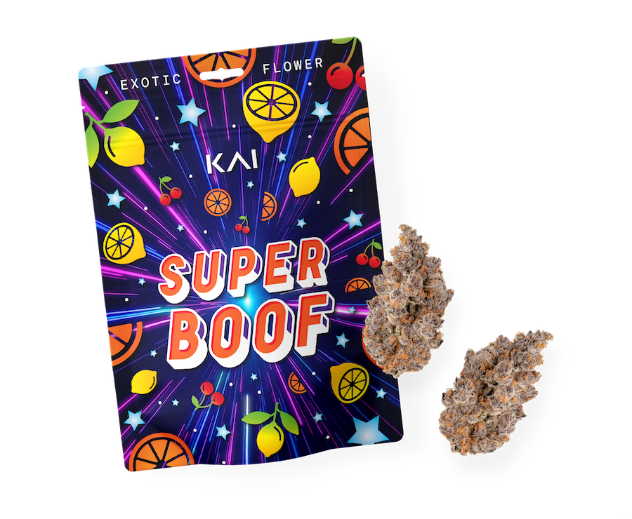 KAI Cultivation Superboof Sativa Strain Pre-Pack Eighth and Flower