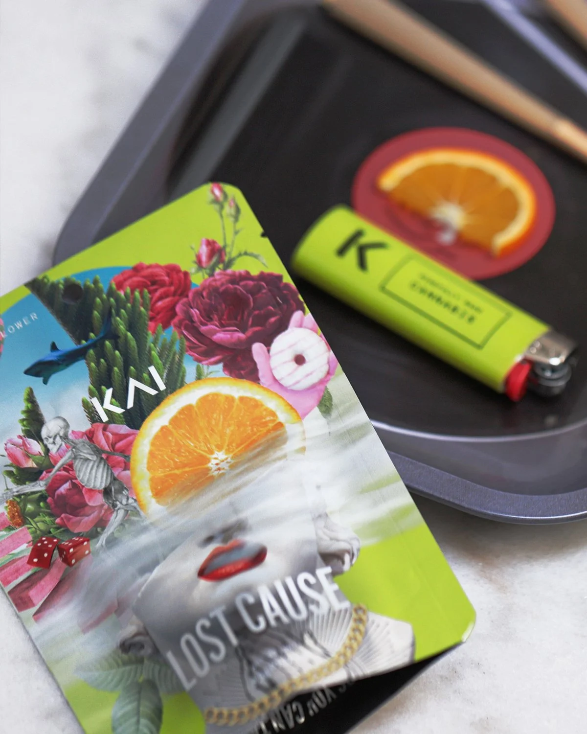 KAI Cultivation Lost Cause Sativa Pre-Pack Eighth with Rolling Tray