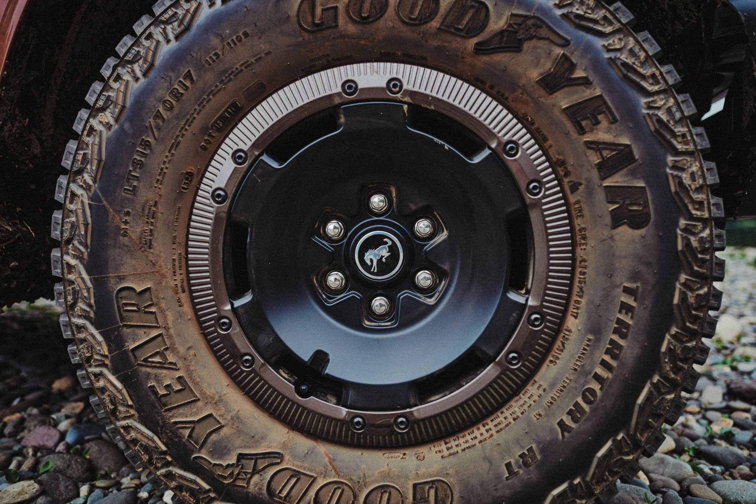 Bronco Filson wheel detail shot
