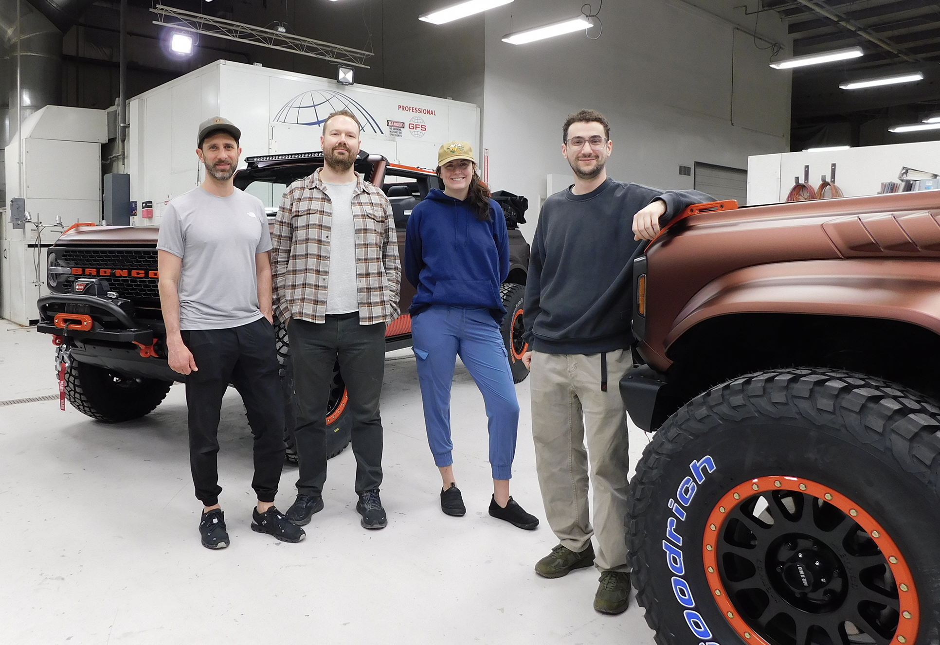 Photo of the Bronco Team with the Cliffhanger Editions