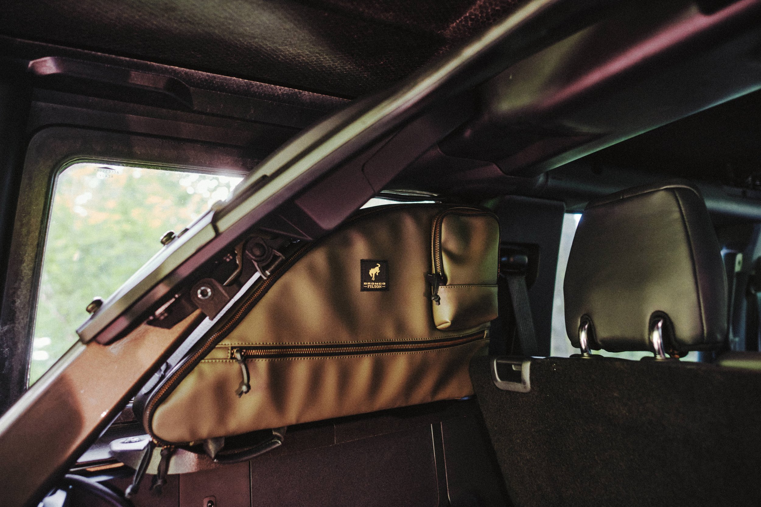 Detail shot of Bronco Filson Rear Frame Accessory Bag
