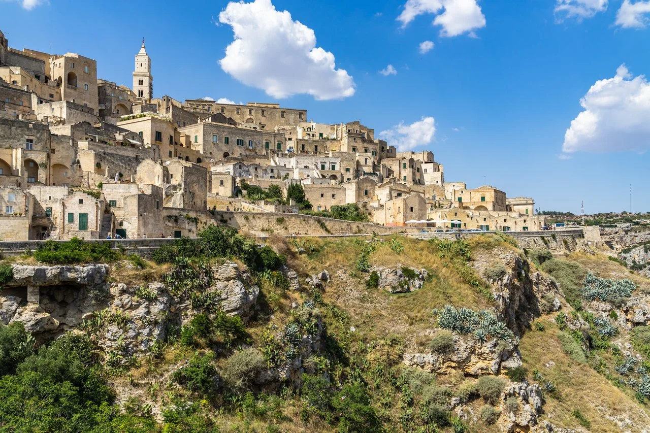 Matera à moto en Italie