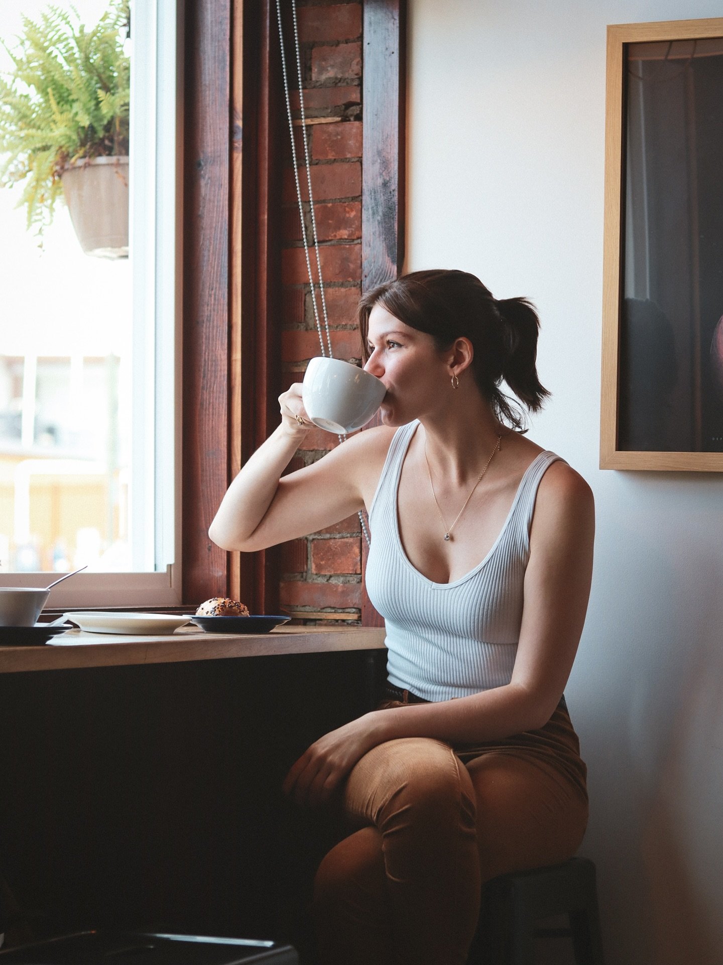 Rainy day blues? &hearts;️ Come join us for delicious coffee, lunch and great vibes. We love a cozy rainy day inside our coffee shops!