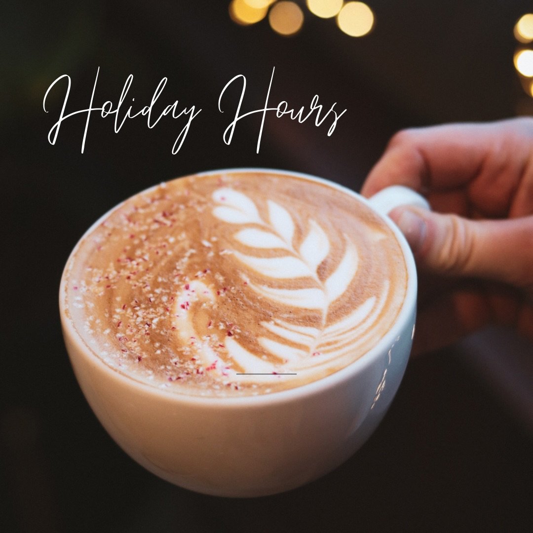 We are wishing you all the merriest holiday week! 

🍰Tue 12/23 Normal Hours 7am-2pm
✨Weds 12/24 Christmas Eve Open 7am-12:30pm
🎁Thurs 12/25 Christmas Day Closed
☕️Fri 12/26 Normal Hours 7am-2pm